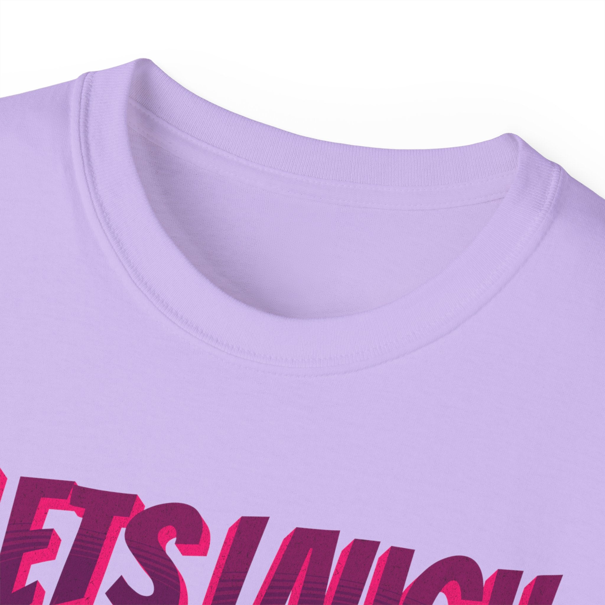 Let's Laugh After Life - Unisex Cotton Crew Tee (Front) - Damned Threads